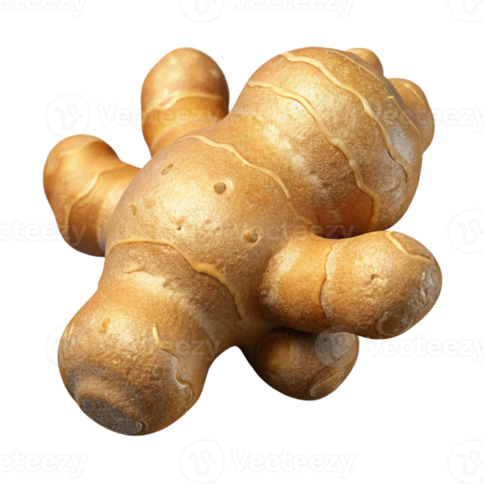 elegant minimalist Ginger Root Cutout with Rough Texture exclusive png