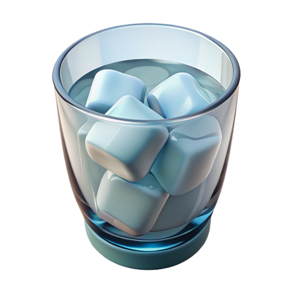 serene classic Glass of Water with Lemon Cutout exclusive png