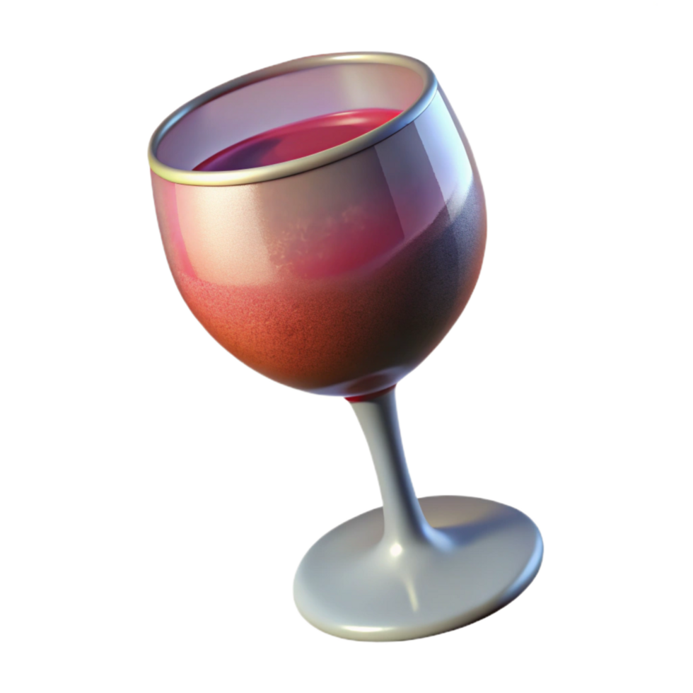 extraordinary traditional Glass of Wine Side Lighting Isolated Element detailed png