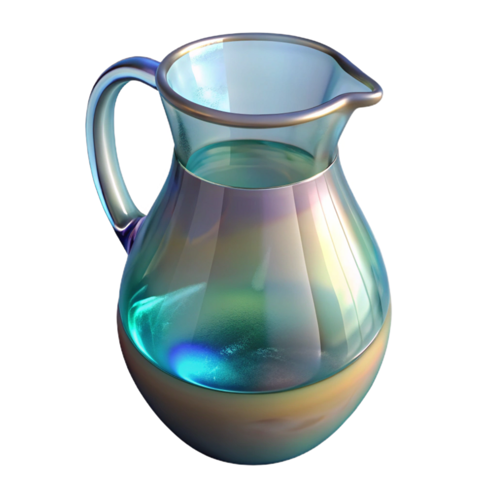 extraordinary modern Glass Pitcher of Water Cutout with Transparent Background professional png