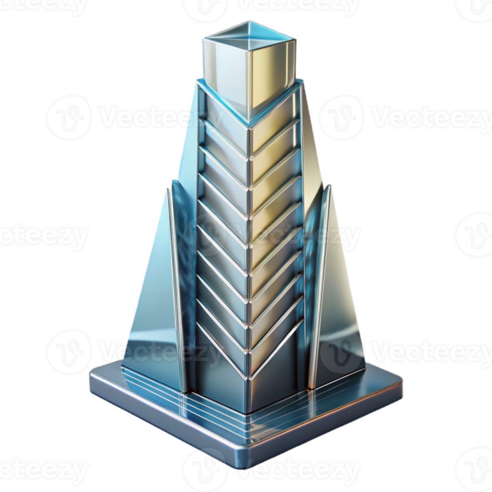 beautiful artistic Glass Skyscraper Abstract Design Cutout high resolution png