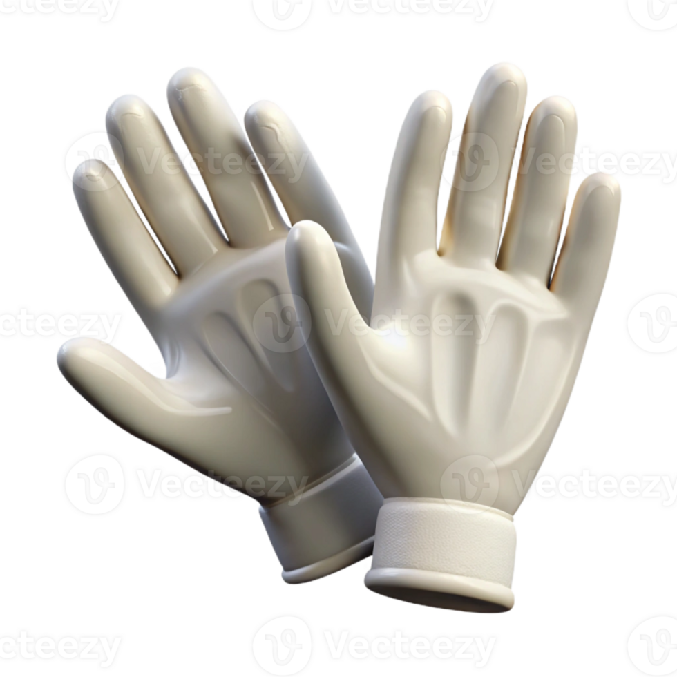 elegant contemporary Gloves Latex White Sterile Medical Isolated Element high resolution png