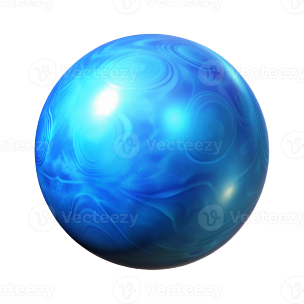 extraordinary modern Glowing Blue Orb Cutout Isolated on Transparent Background detailed png