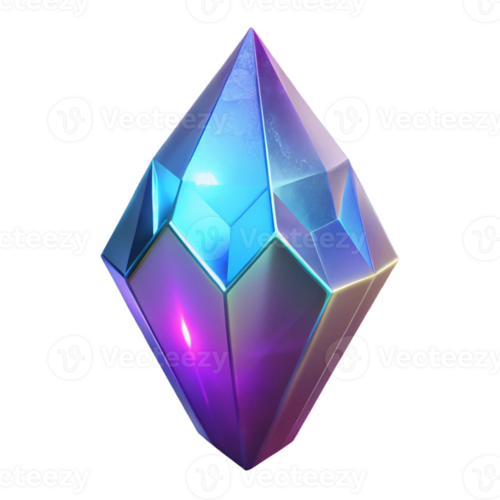 serene vintage Glowing Crystal Cutout Isolated Element exclusive png