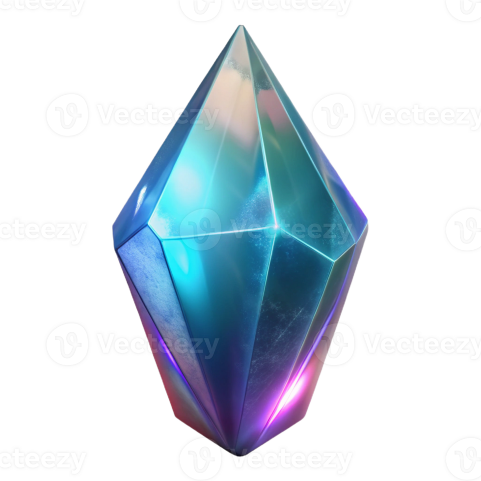 dramatic rustic Glowing Crystal Shard Transparent Background professional png