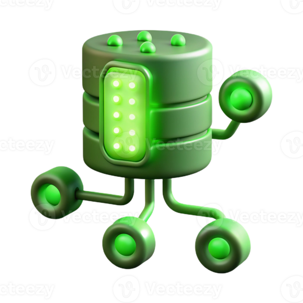 vibrant contemporary Glowing Data Stream Green Hue Isolated Cutout exclusive png