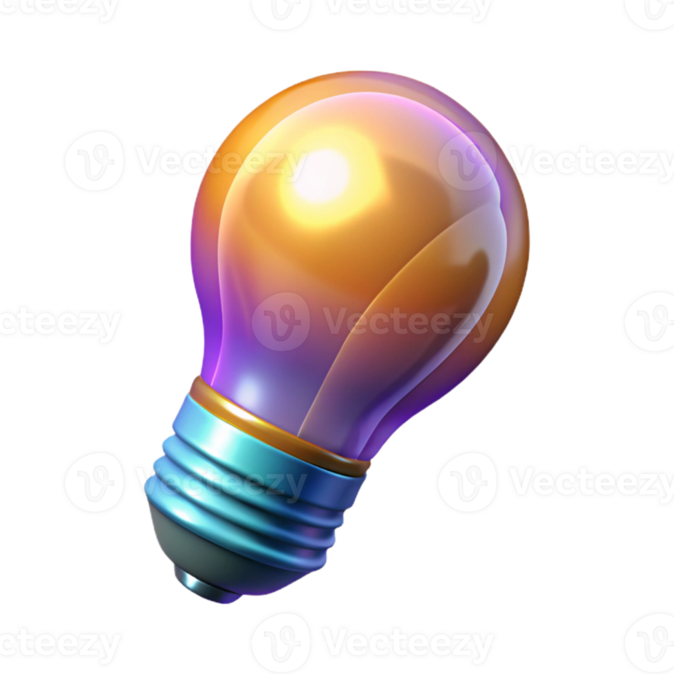 impressive minimalist Glowing Light Bulb Filament Visible original png