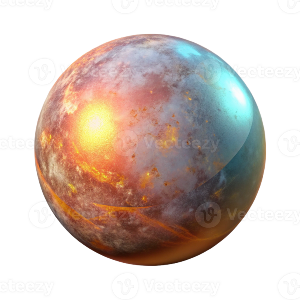 impressive modern Glowing Orb Angled View Transparent Background authentic png