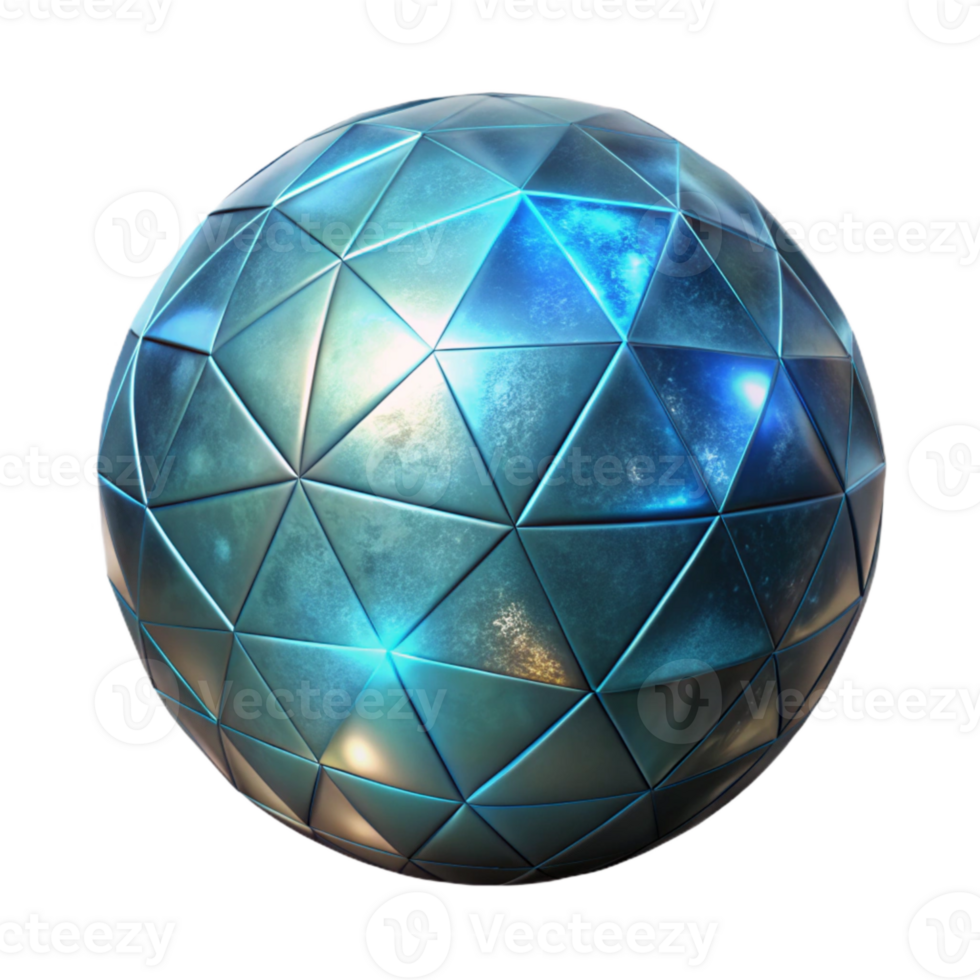 vibrant vintage Glowing Orb Angled View Transparent Background high resolution png