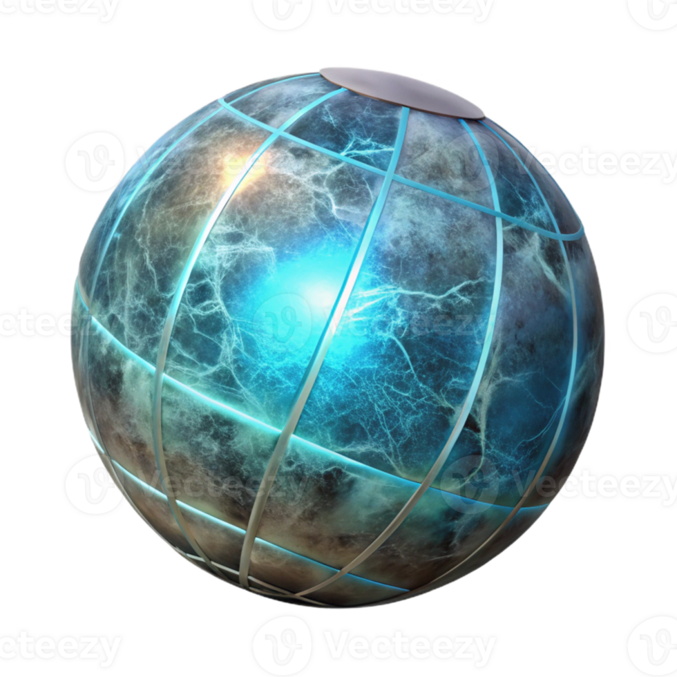vibrant creative Glowing Orb Representing Inner Peace Isolated Cutout high resolution png