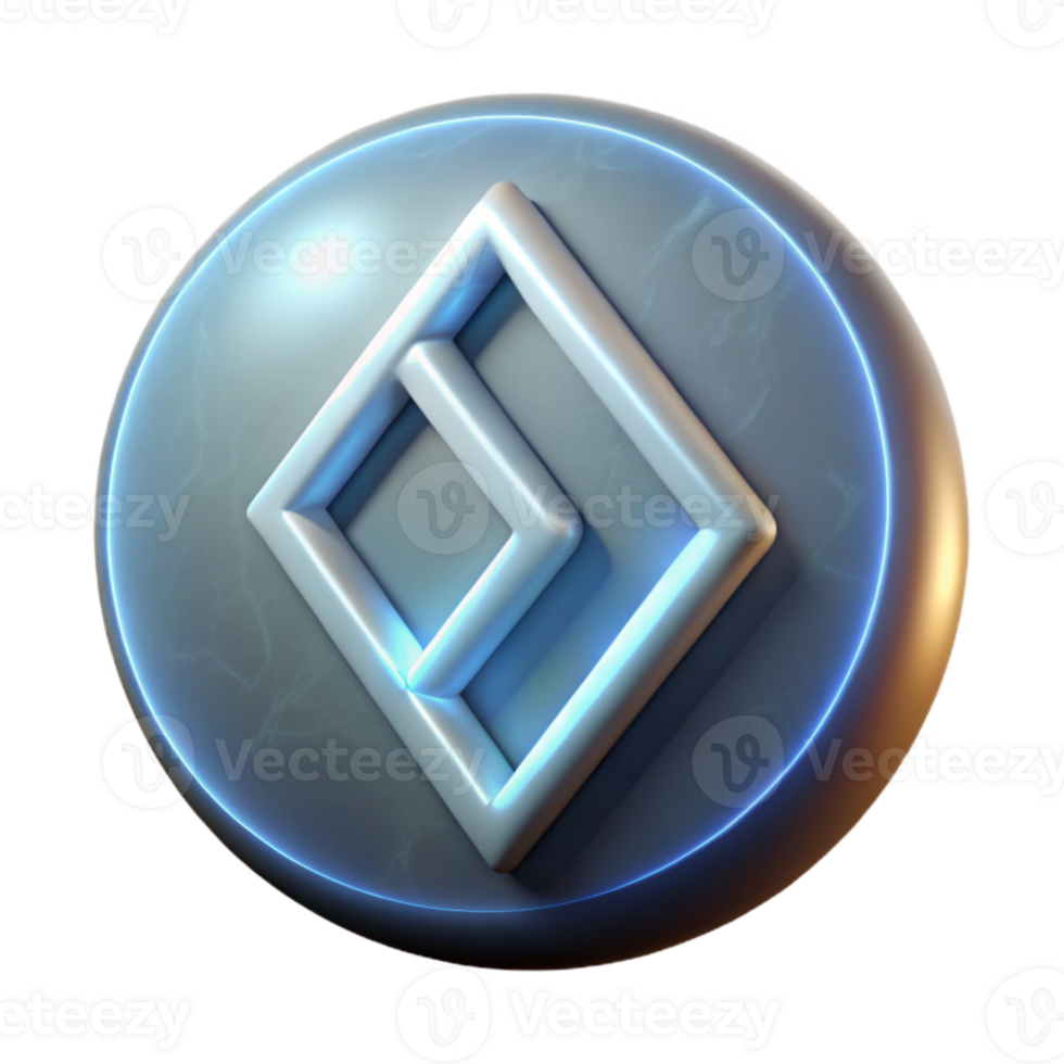 dramatic creative Glowing Rune Symbol Transparent Background authentic png