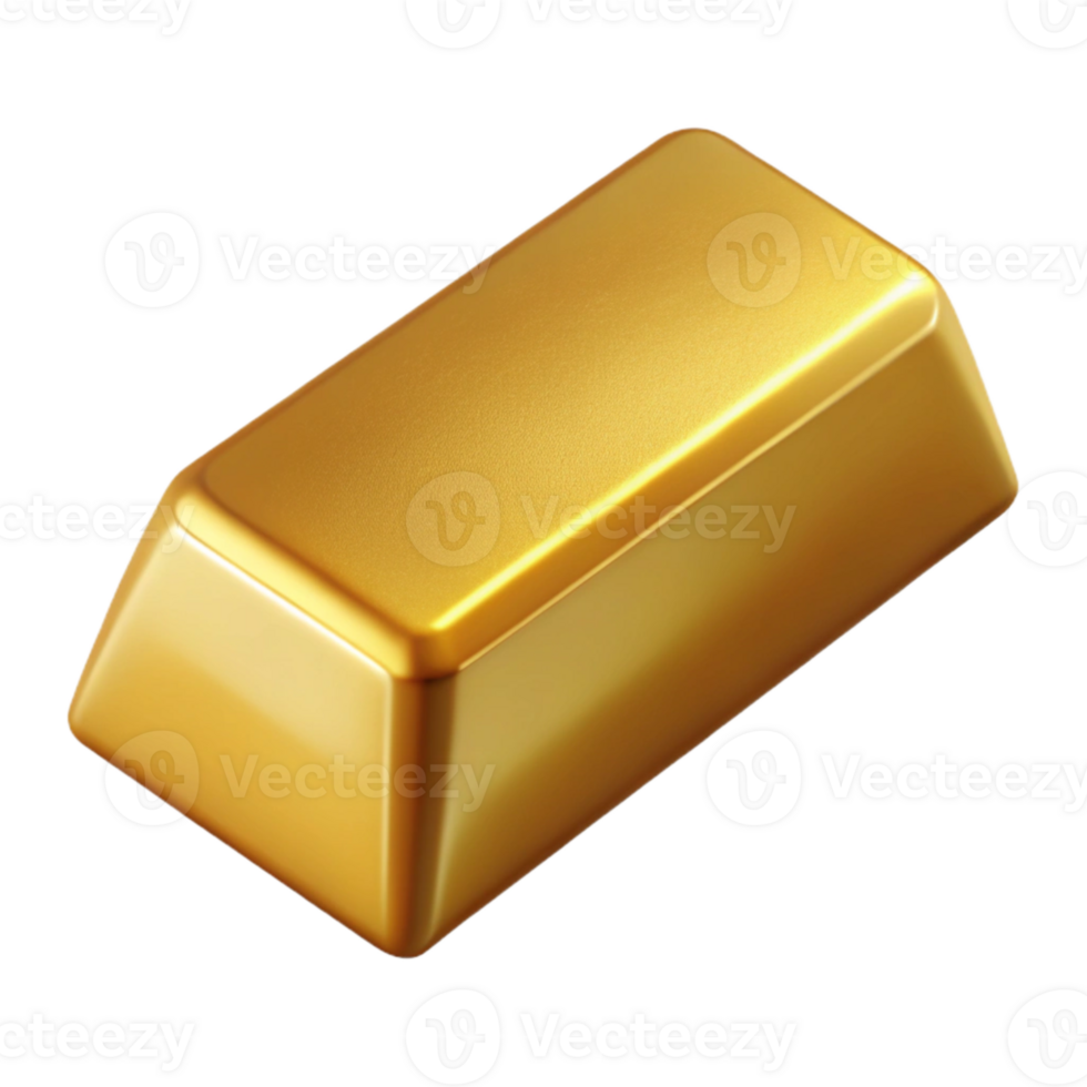 wonderful vintage Gold Bar Icon Isolated on Transparent Background exclusive png