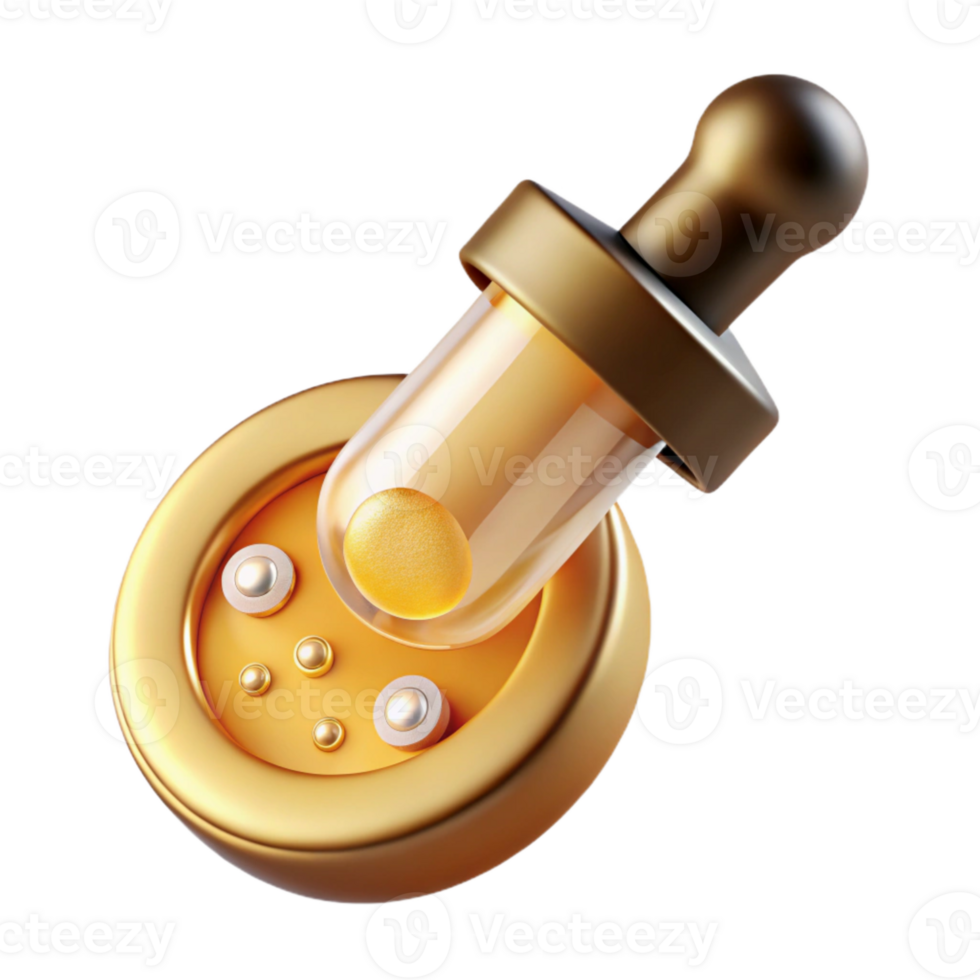stunning contemporary Gold Microscope Slide with Sample Transparent Background detailed png