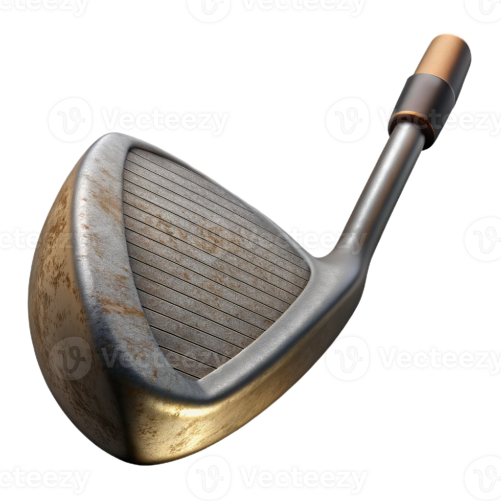 magnificent modern Golf Club Iron Head Cutout on Transparent Background high resolution png