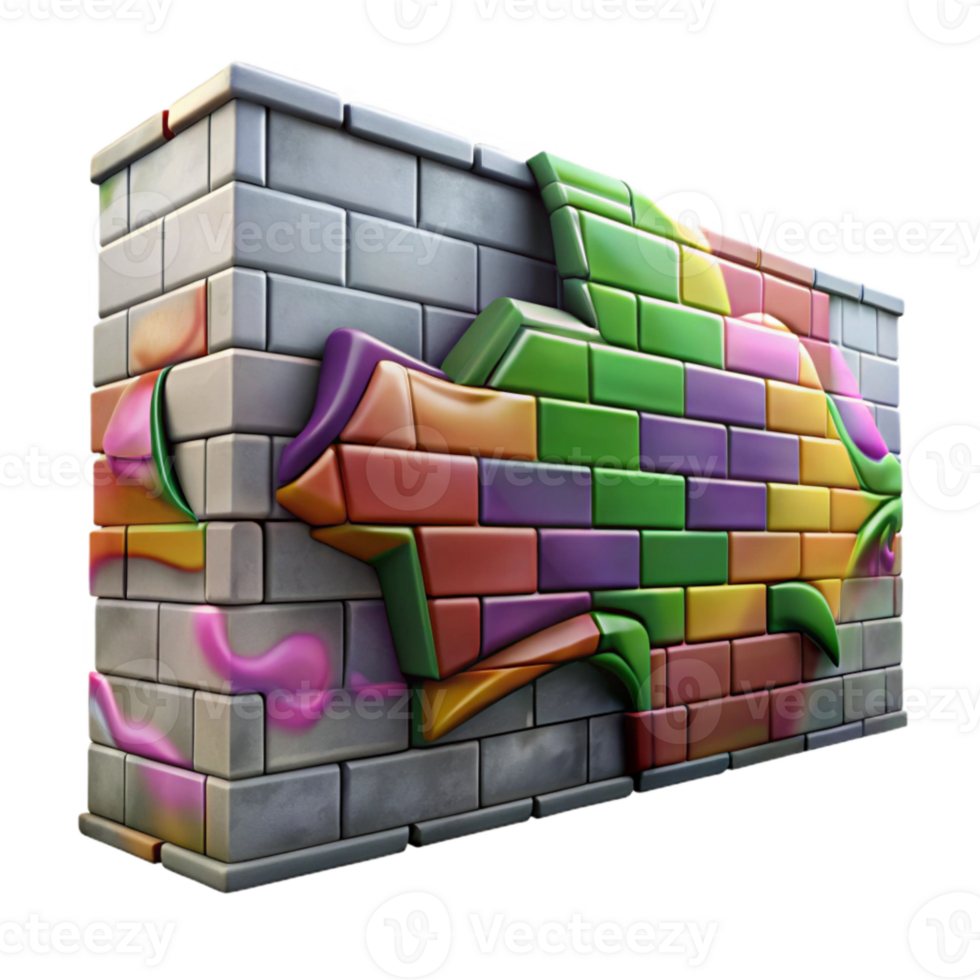 stunning minimalist Graffiti Wall Abstract Art Isolated high quality png