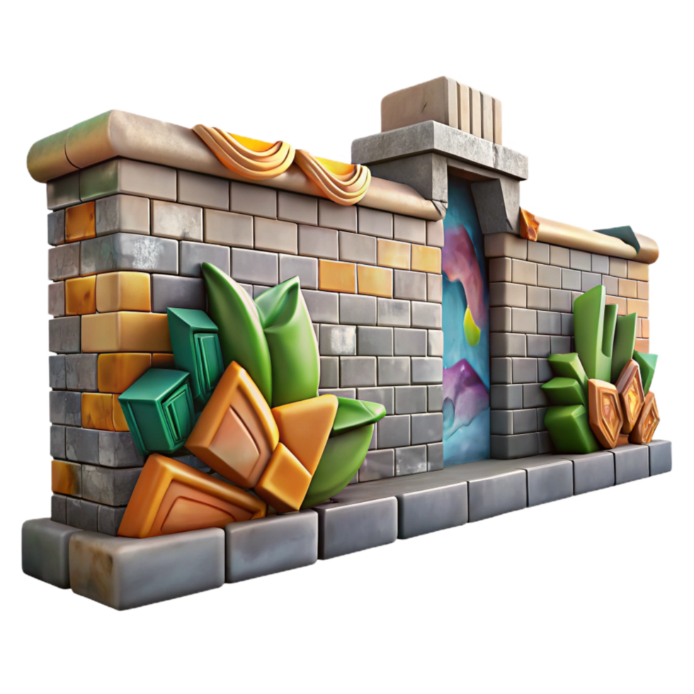 extraordinary creative Graffiti Wall Urban Art Cutout detailed png