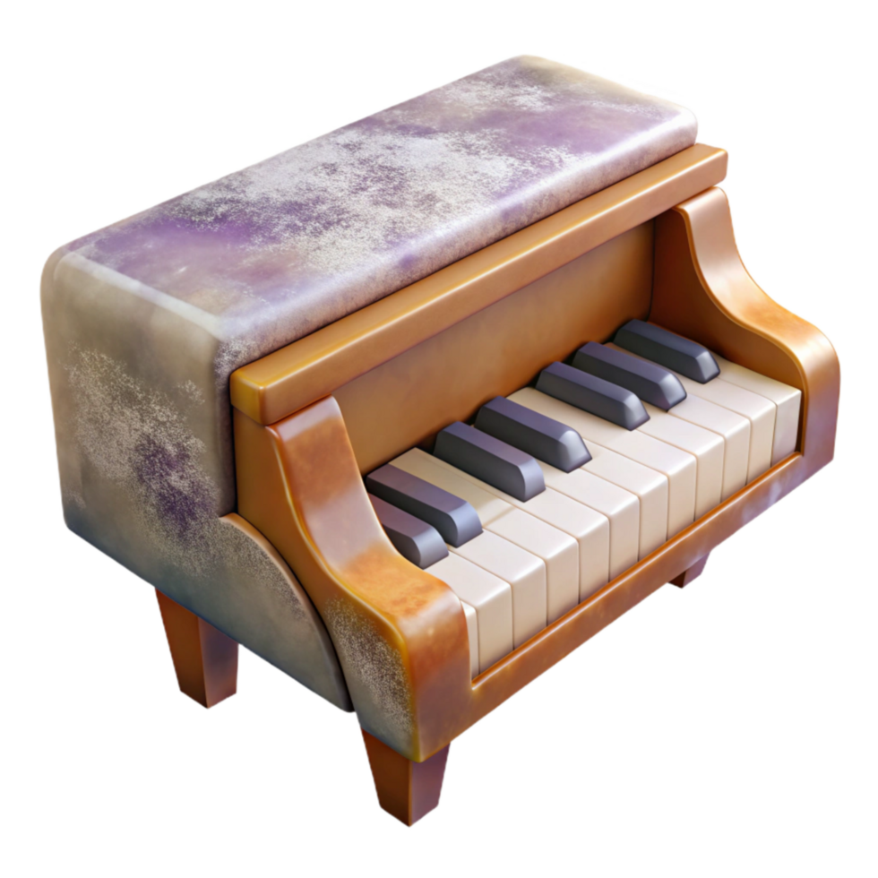dramatic contemporary Grand Piano Keyboard Close Up Transparent Background high quality png