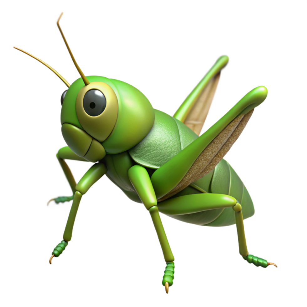 dramatic artistic Grasshopper Cutout Isolated Jumping original png