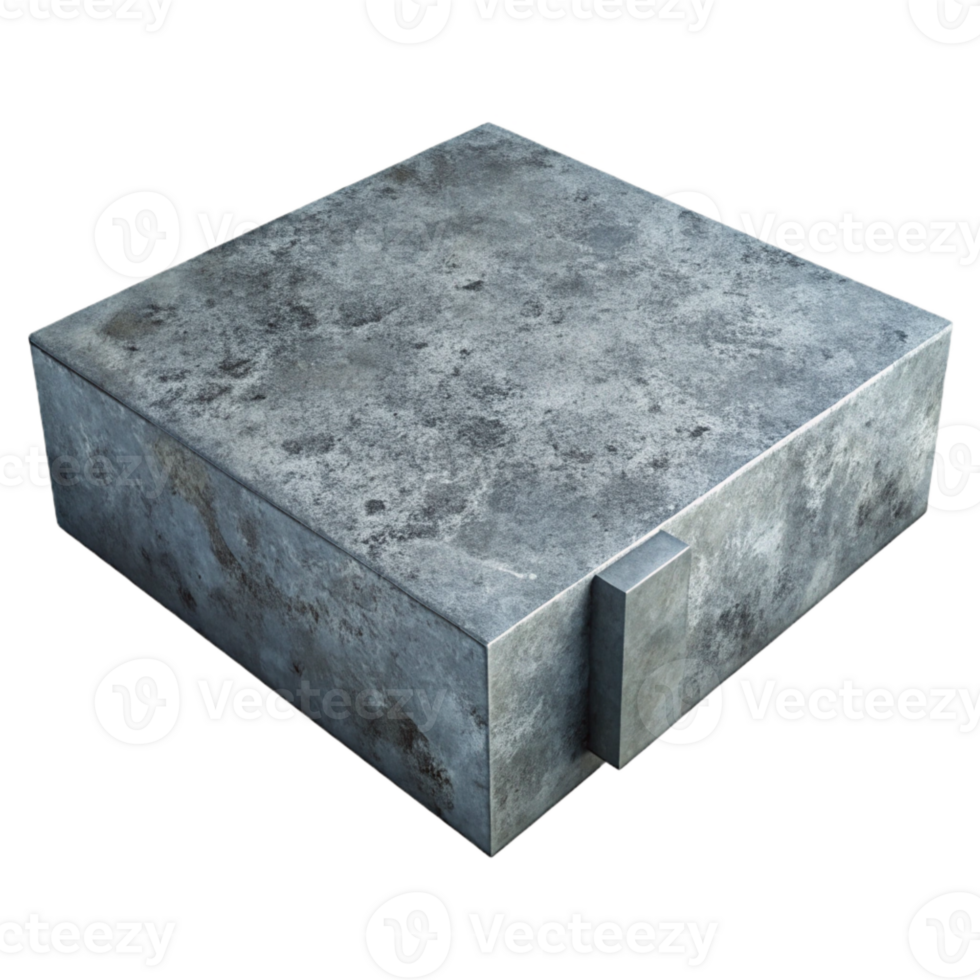 elegant artistic Gray Concrete Floor with Polished Finish Cutout original png