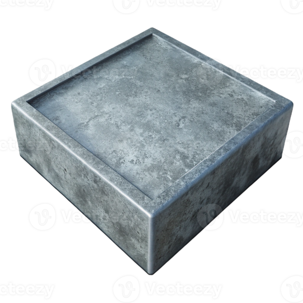 elegant abstract Gray Concrete Floor with Polished Finish Cutout authentic png
