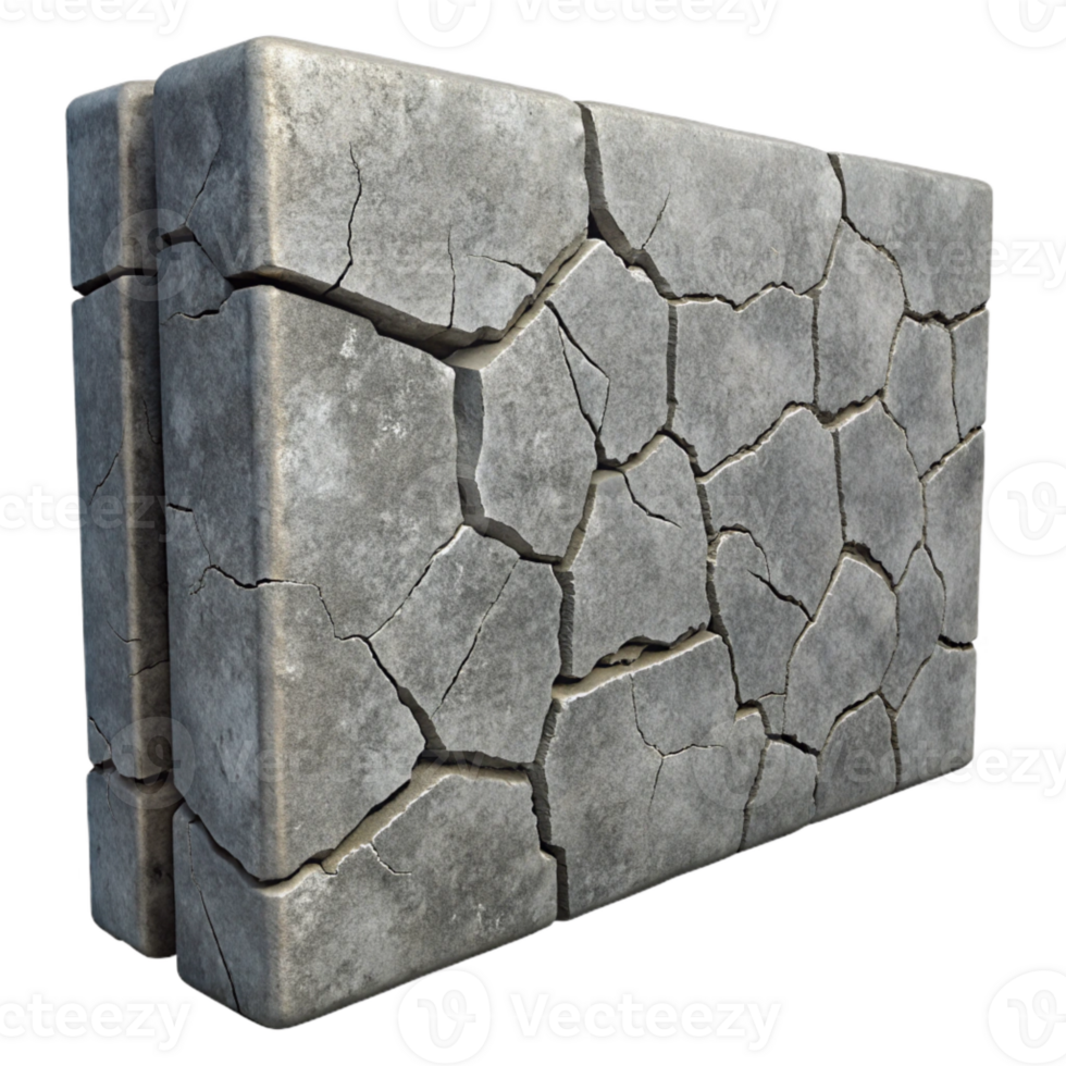 elegant modern Gray Concrete Wall with Graffiti Art Isolated detailed png