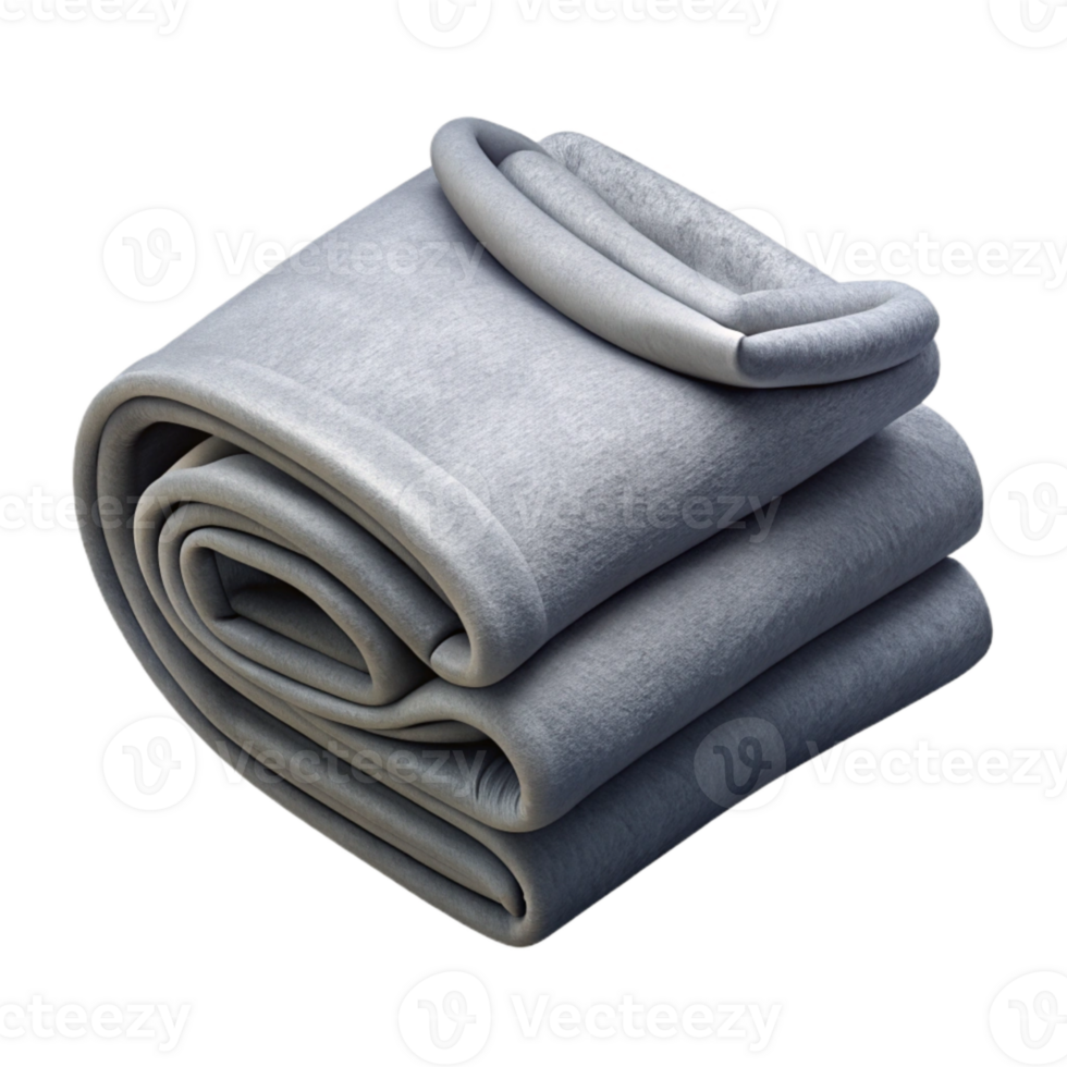 magnificent classic Gray Cotton Towel Folded Isolated Element premium png