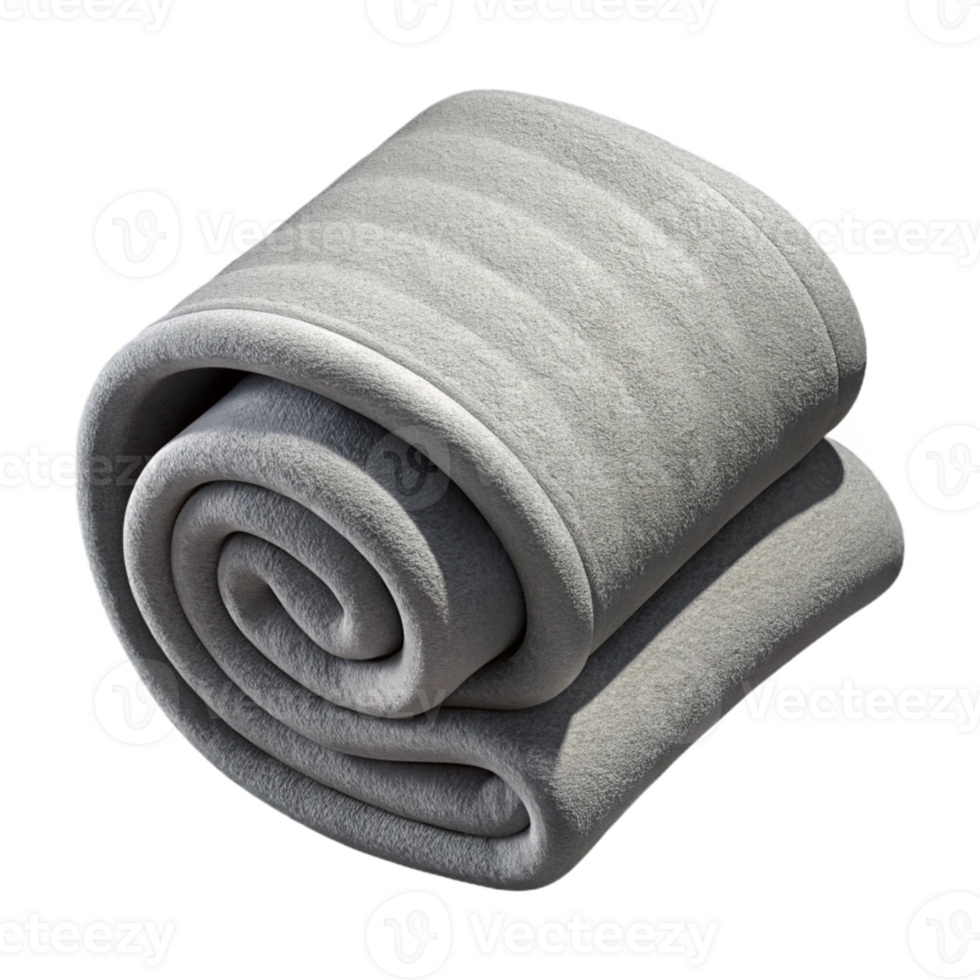 stunning classic Gray Cotton Towel Folded Isolated Element 4K png