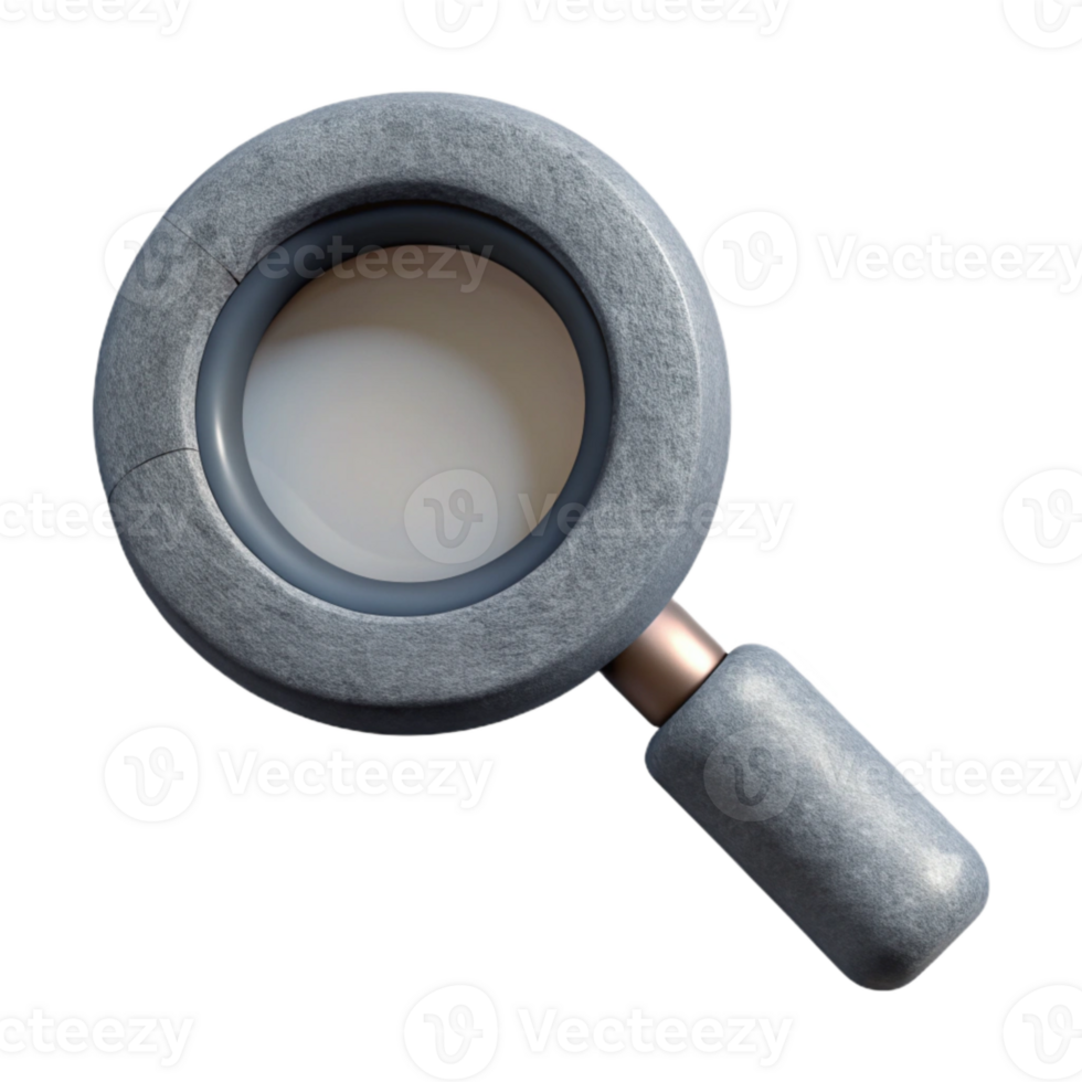 extraordinary rustic Gray Magnifying Glass with Seo Keyword Search Isolated exclusive png