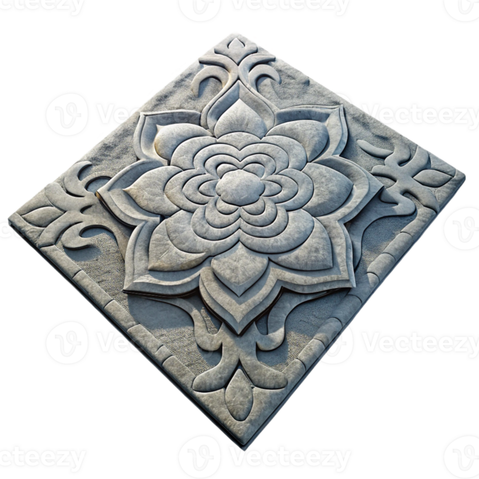elegant abstract Gray Rug with Abstract Pattern Cutout professional png