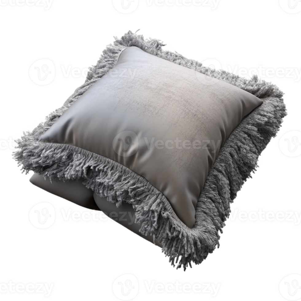 vibrant minimalist Gray Throw Pillow with Texture Isolated Element exclusive png