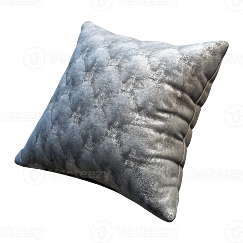 impressive classic Gray Throw Pillow with Texture Isolated Element premium png
