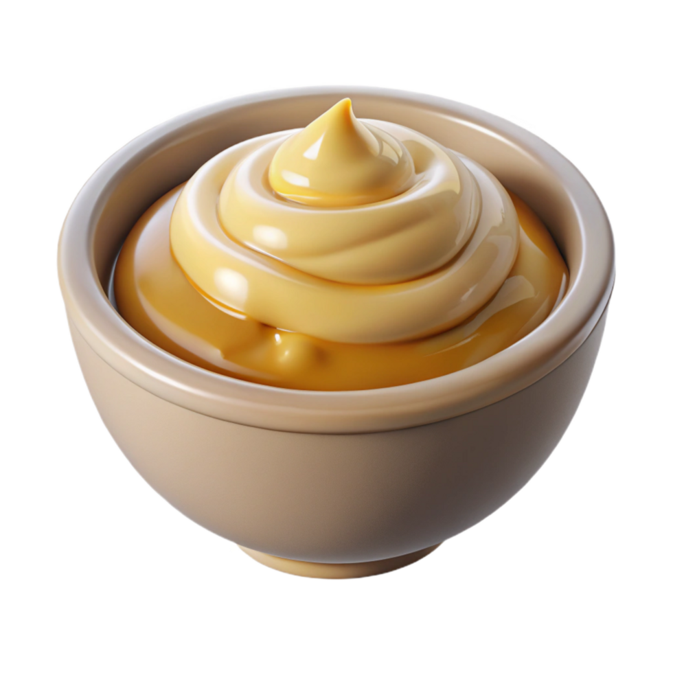 vibrant contemporary Greek Yogurt with Honey Isolated high quality png