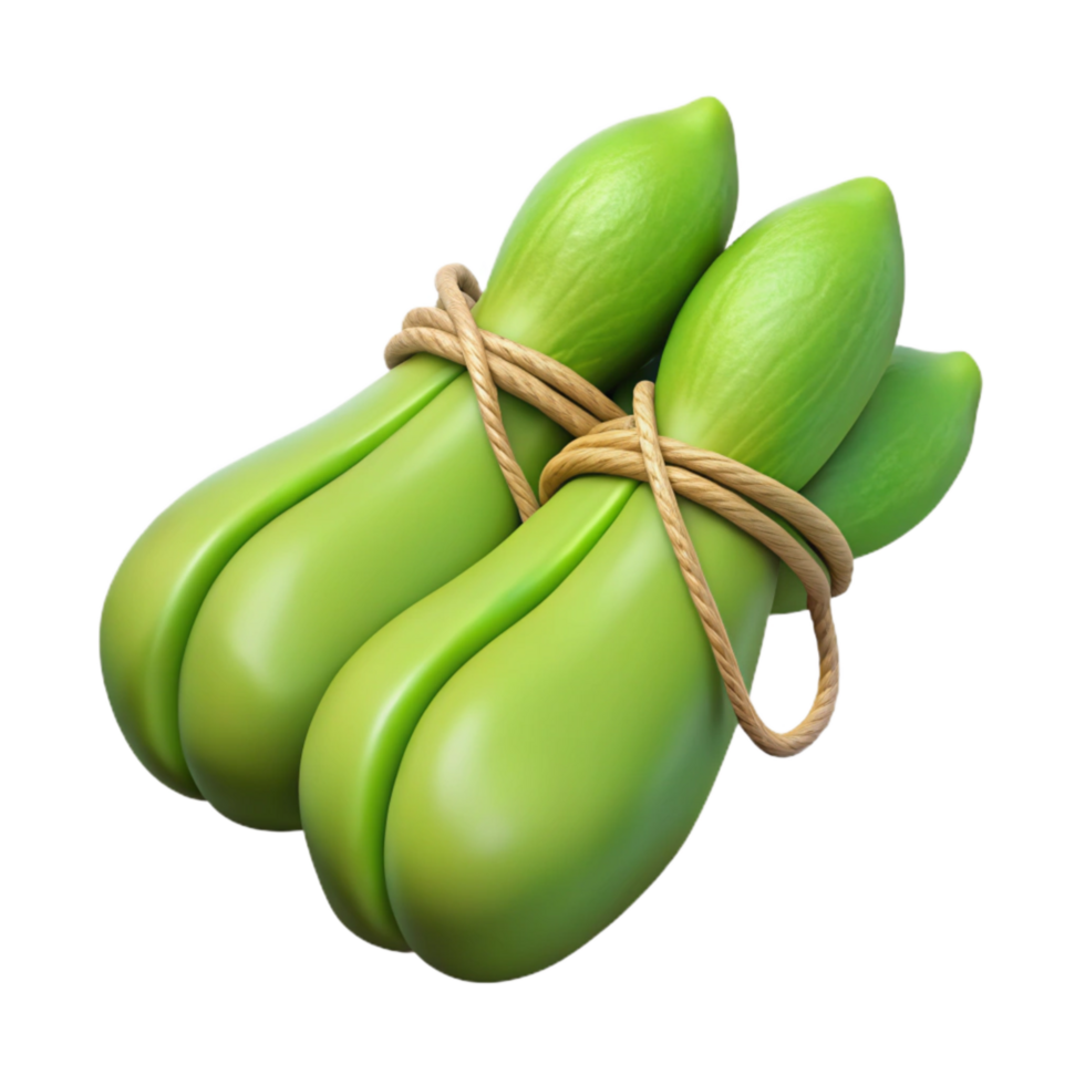 extraordinary classic Green Beans Cutout with String Detail authentic png