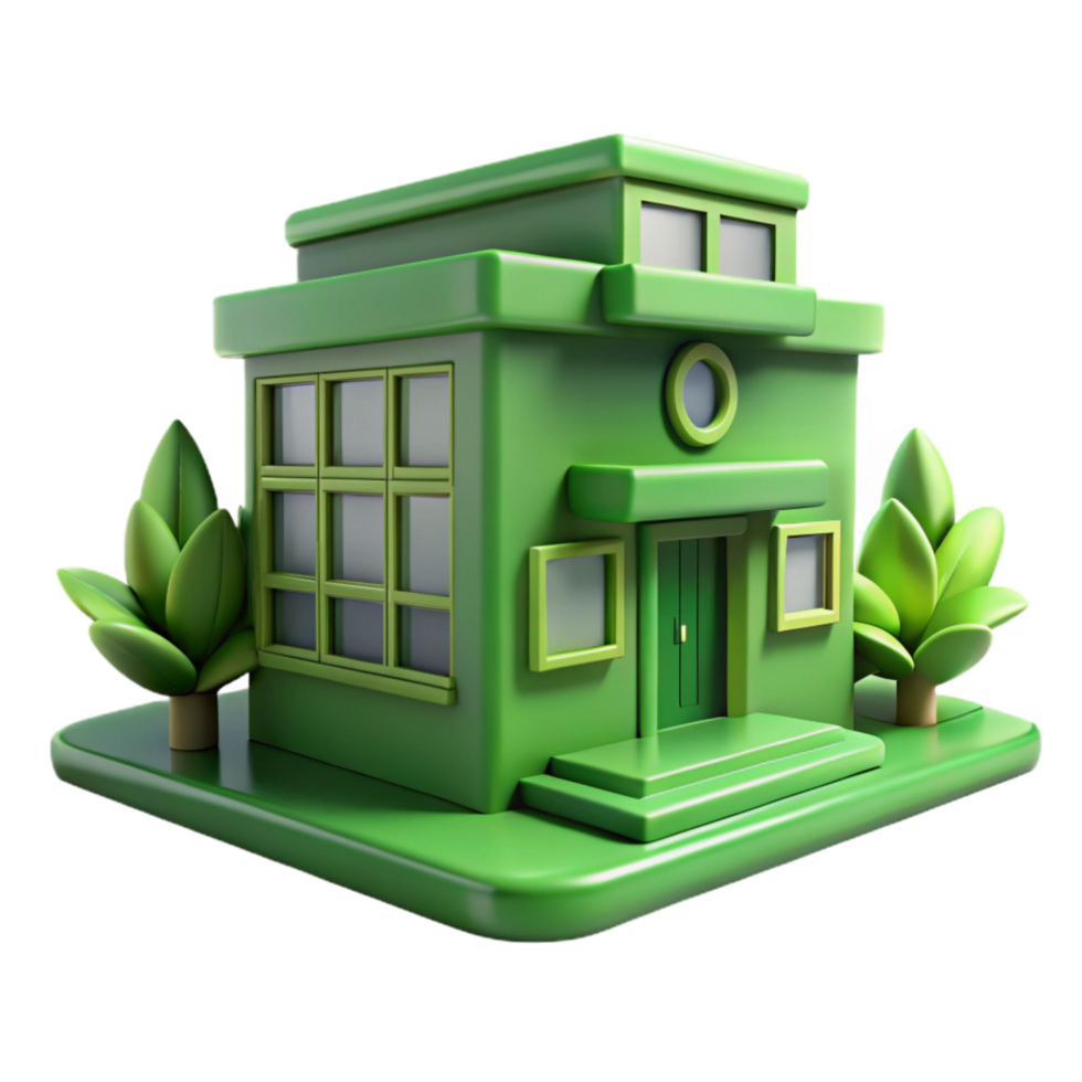 elegant creative Green Building Leed Certified Cutout premium png