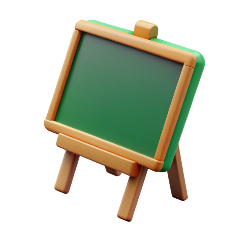 stunning creative Green Chalkboard Side View Isolated genuine png