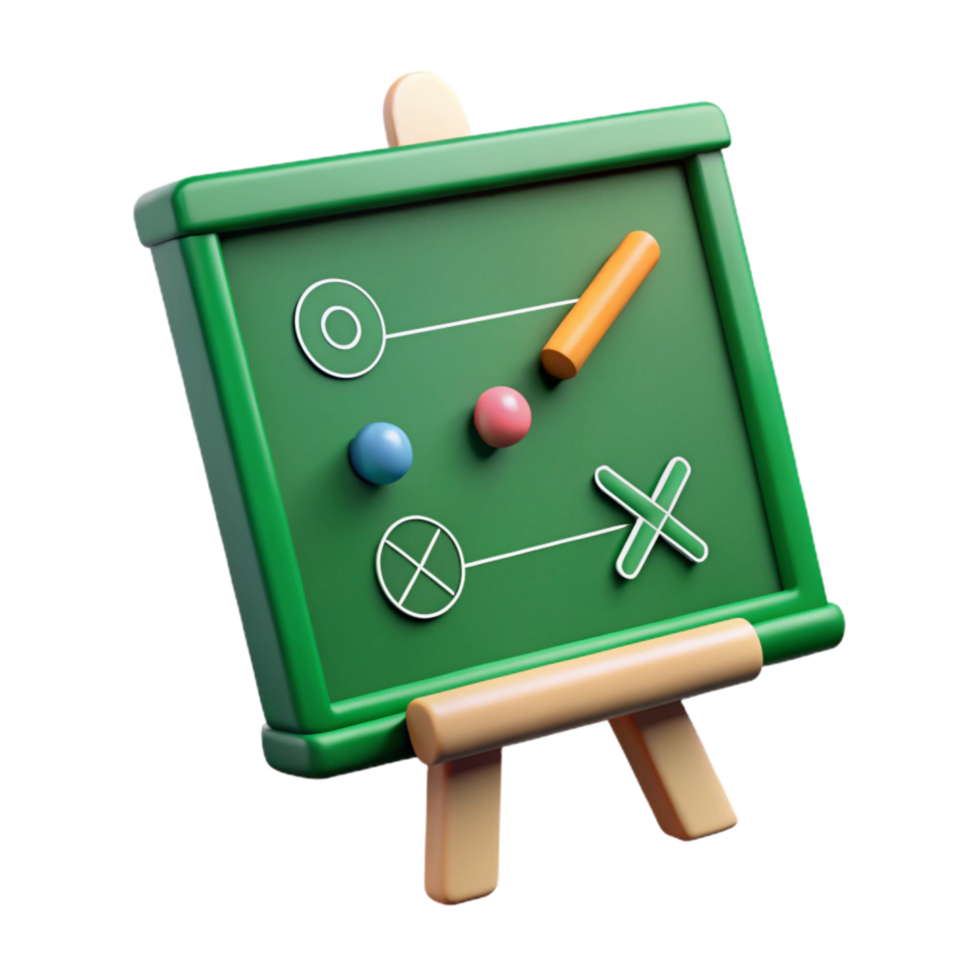 impressive abstract Green Chalkboard with Business Plan Cutout exclusive png
