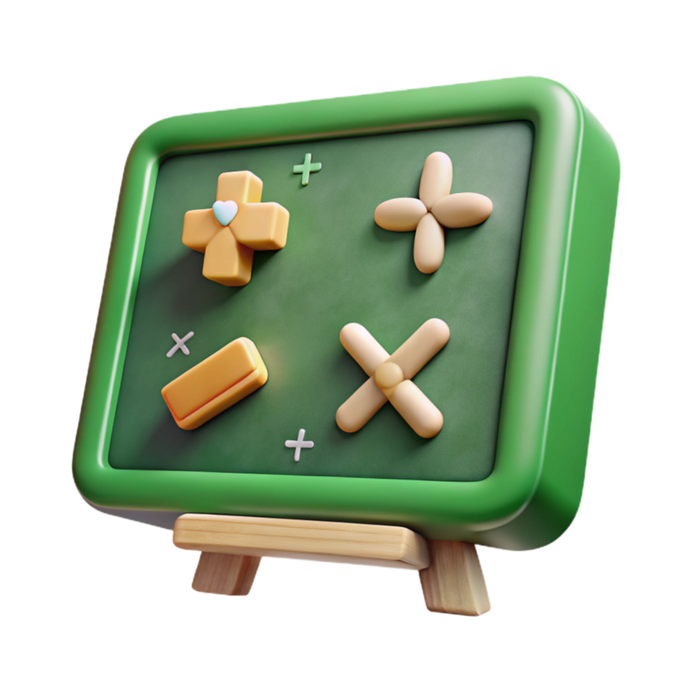 beautiful artistic Green Chalkboard with Math Equations Cutout high quality png