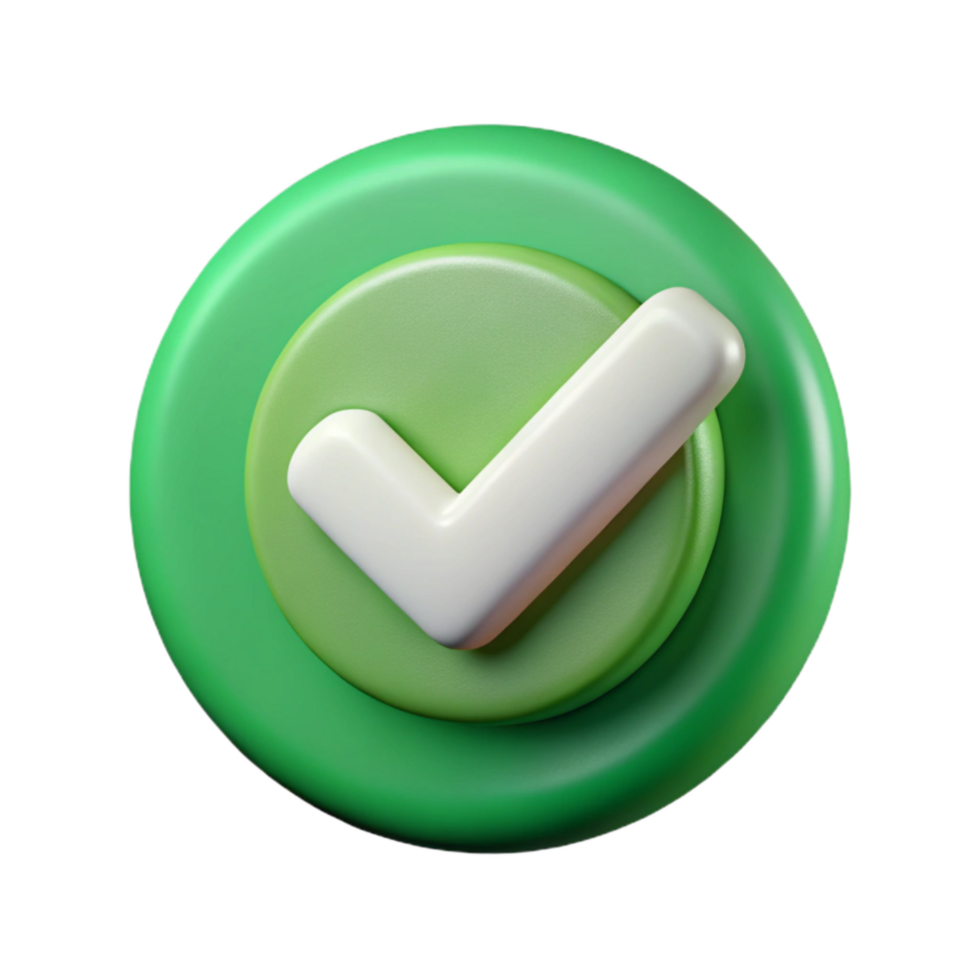 magnificent modern Green Checkmark Icon with Success Message Cutout premium png