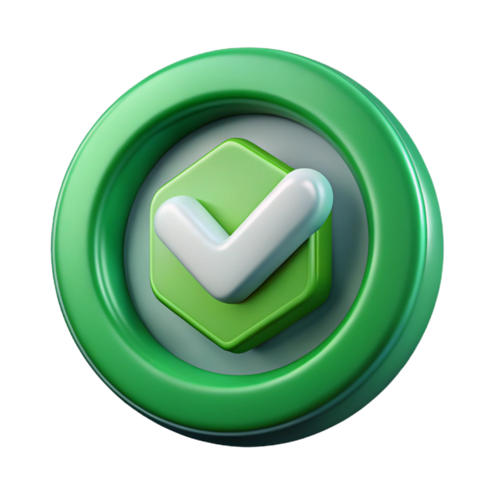 impressive contemporary Green Checkmark Inside Circle Cutout Security Icon original png