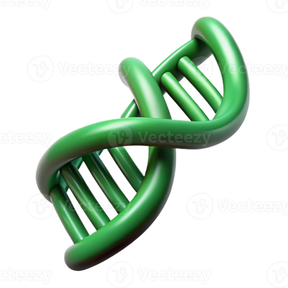 magnificent rustic Green Dna Helix Rotating View Isolated Element professional png