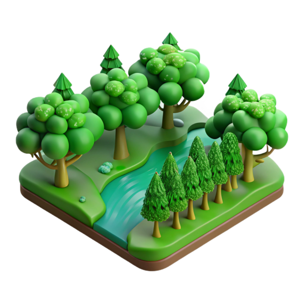 beautiful traditional Green Forest Canopy with Sunlight Filtering Through Cutout genuine png