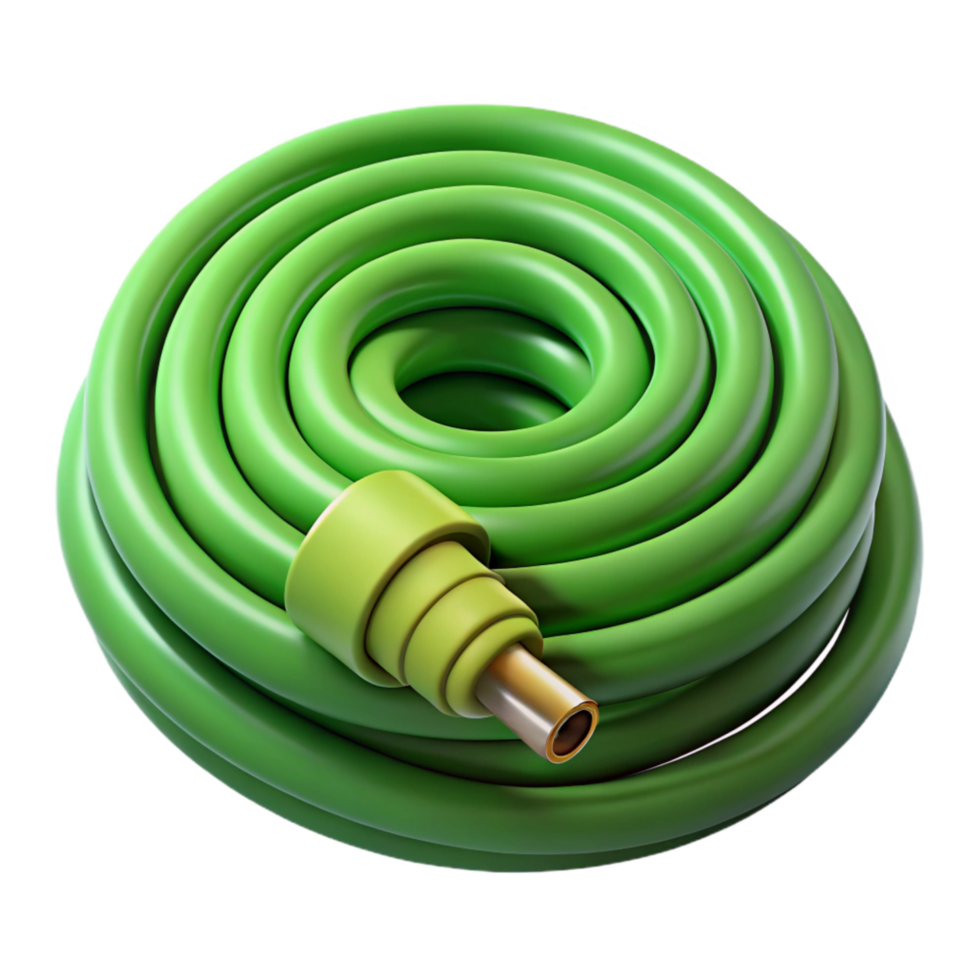 wonderful contemporary Green Garden Hose Coiled Isolated Cutout exclusive png
