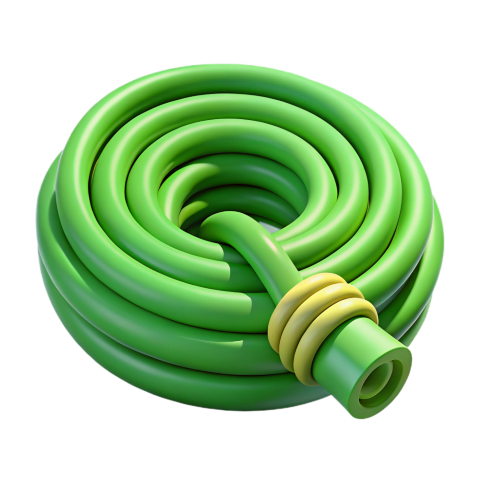 stunning contemporary Green Garden Hose Coiled Isolated Cutout high resolution png