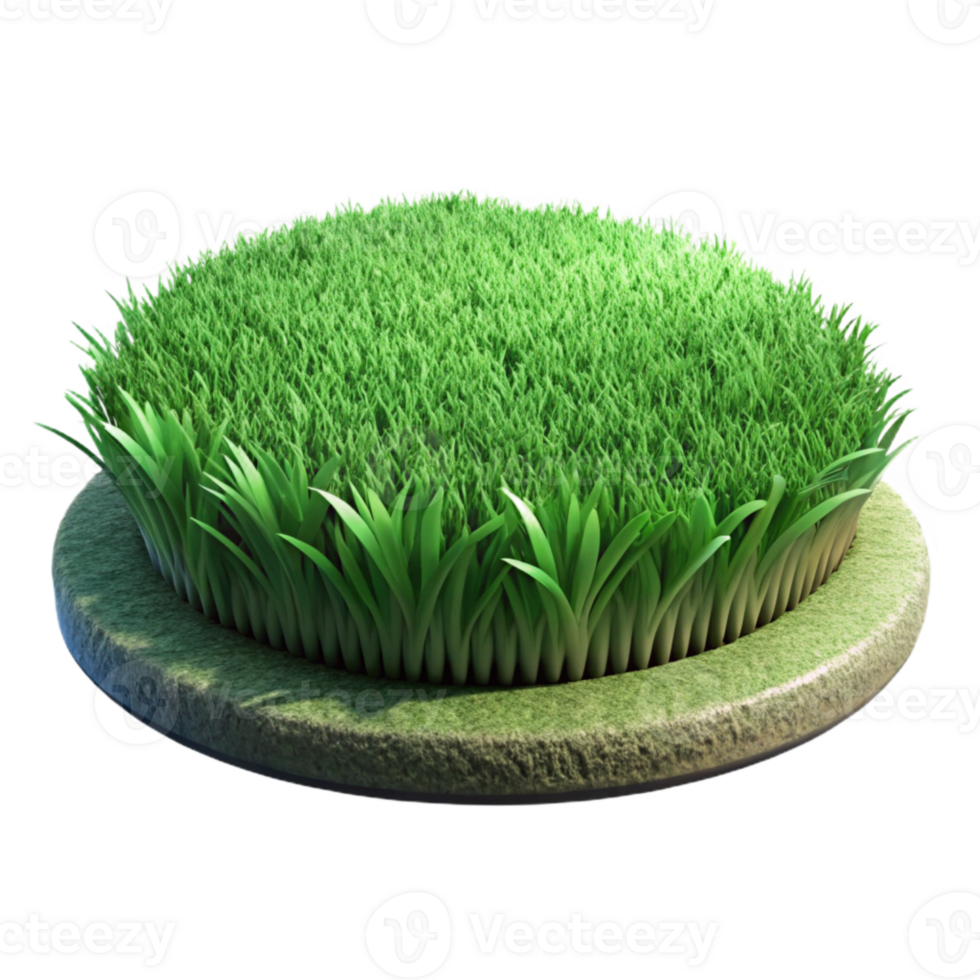 impressive traditional Green Grass Field Lush Meadow Springtime Isolated professional png