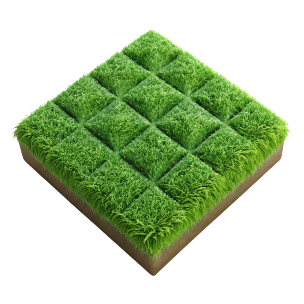 magnificent contemporary Green Grass Tile Top View Cutout 4K png