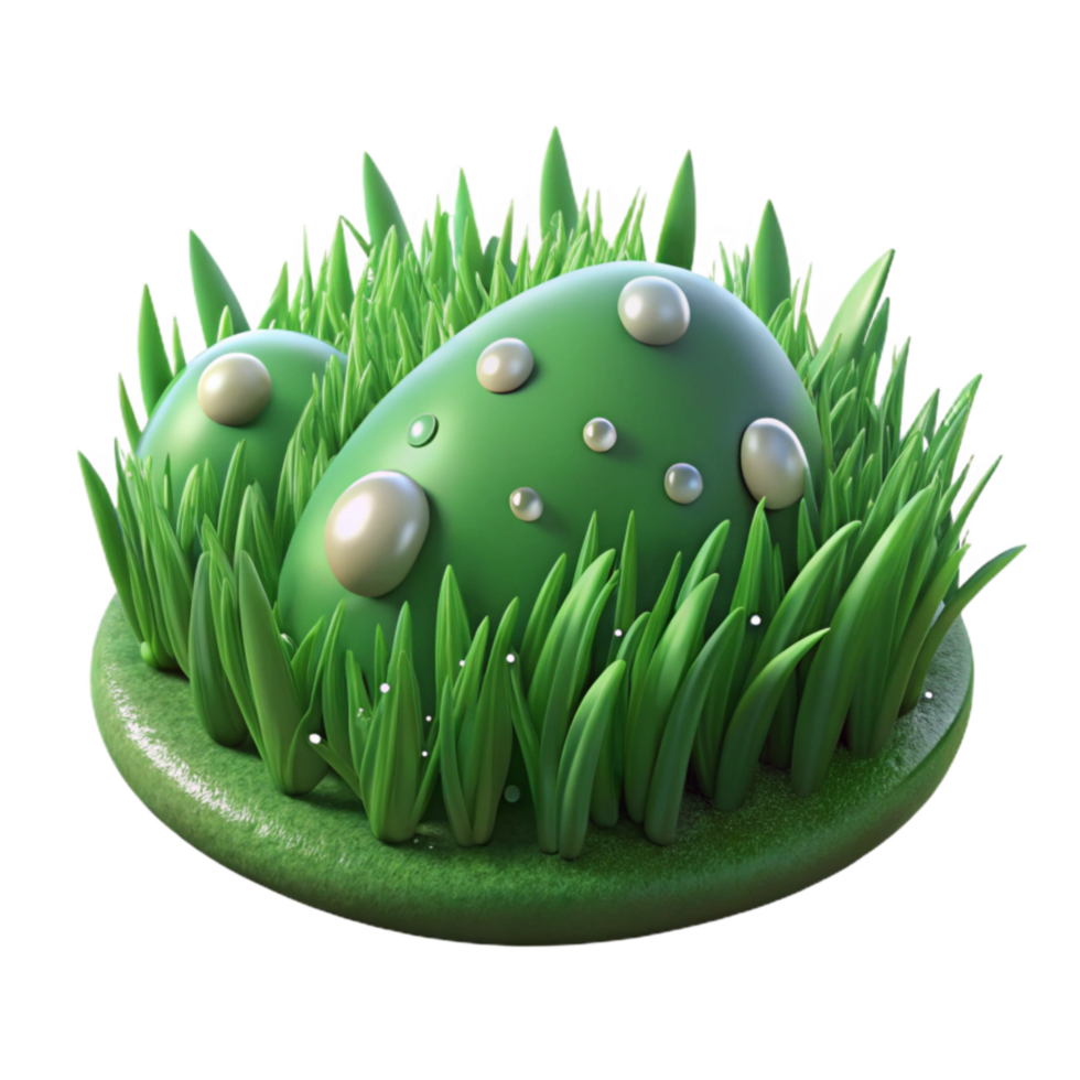 wonderful rustic Green Grass with Dew Drops Transparent Background Isolated genuine png