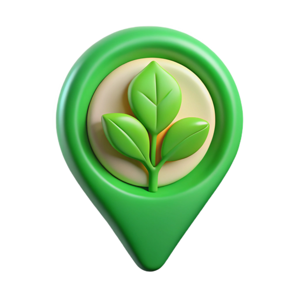 stunning artistic Green Plant Icon with Sustainable Marketing Concept Transparent Background premium png