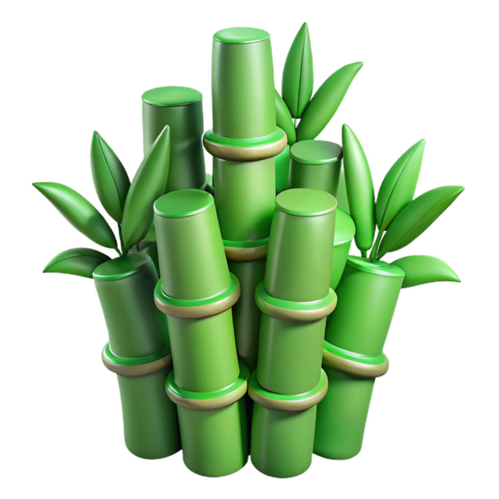elegant rustic Green Spa Bamboo Shoots Cutout Image high quality png