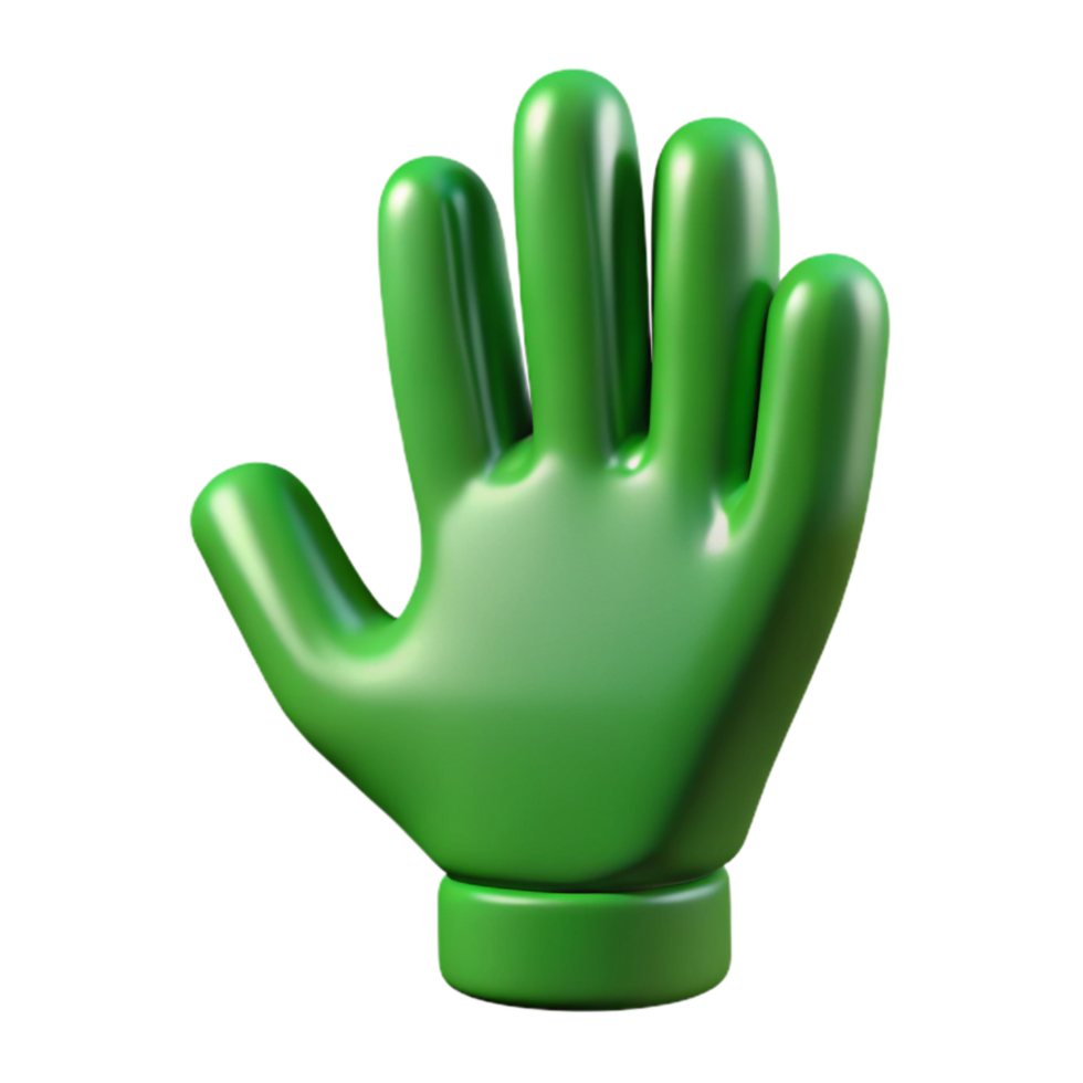 impressive abstract Green Thumb Symbol Green Hand Isolated authentic png