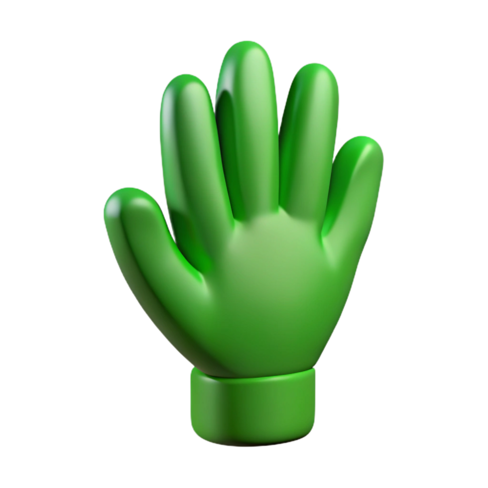 impressive artistic Green Thumb Symbol Green Hand Isolated high quality png